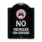 Signmission No Vehicles on Grass Heavy-Gauge Aluminum Architectural Sign, 24" x 18", BS-1824-23552 A-DES-BS-1824-23552 - alternate 1